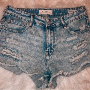 ✰pacsun high rise festival shorts ✰